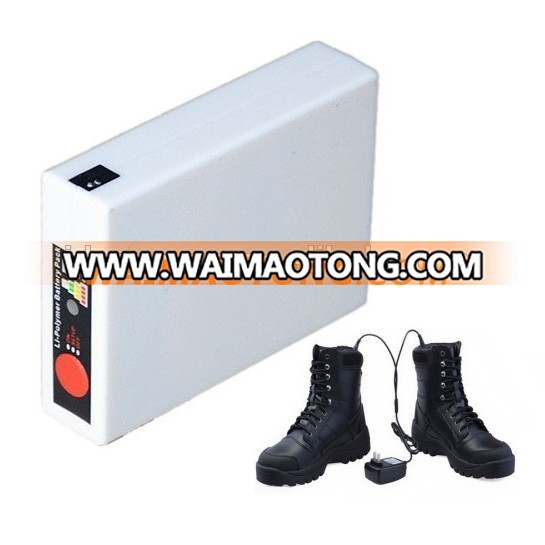 Rechargeable Battery Heated Shoes with LED Display 3.7v 3000mAh CE FCC ROHS